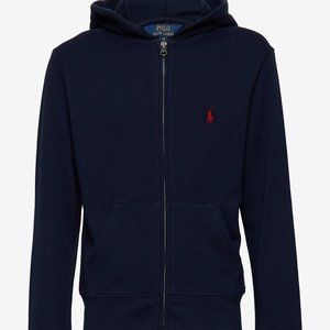 polo ralph Assn navy blue zip up hoodie
